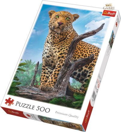 TREFL Puzzle Divoký levhart 500 dílků