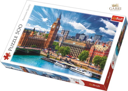 TREFL Puzzle Slunečný den v Londýně 500 dílků