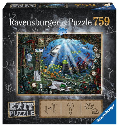 RAVENSBURGER Únikové EXIT puzzle V ponorce 759 dílků