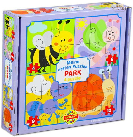 DOHÁNY Puzzle Život na louce 4v1 (4,6,9,12 dílků)