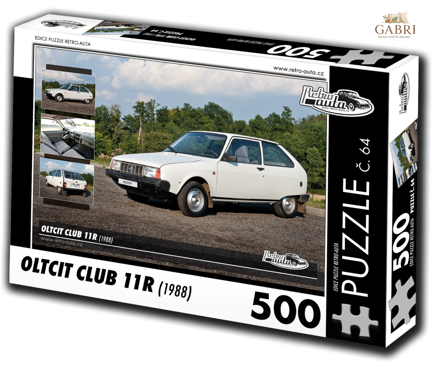 RETRO-AUTA Puzzle č. 64 Oltcit Club 11R (1988) 500 dílků