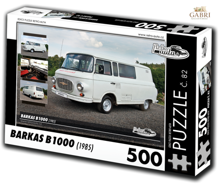 RETRO-AUTA Puzzle č. 82 Barkas B 1000 (1985) 500 dílků