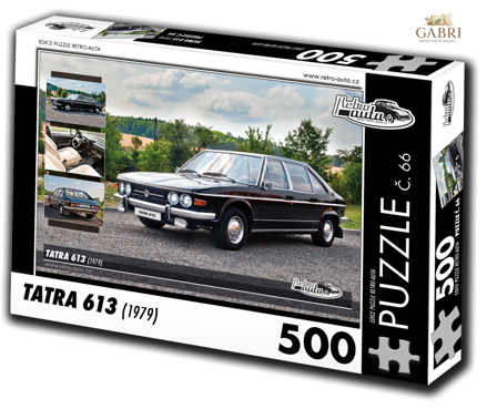 RETRO-AUTA Puzzle č. 66 Tatra 613 (1979) 500 dílků