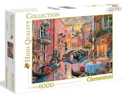 CLEMENTONI Puzzle Západ slunce v Benátkách 6000 dílků