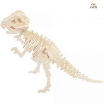 WOODEN TOY , WCK 3D puzzle Tyrannosaurus malý
