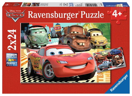 RAVENSBURGER Puzzle Auta 2: Výlet do Evropy 2x24 dílků