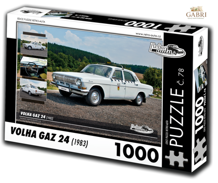 RETRO-AUTA Puzzle č. 78 Volha GAZ 24 (1983) 1000 dílků