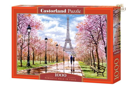 CASTORLAND Puzzle Romantická procházka v Paříži 1000 dílků