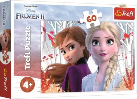 TREFL Puzzle Ledové království 2: Kouzelný svět Anny a Elsy 60 dílků