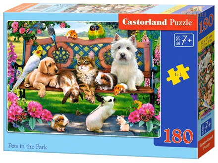 CASTORLAND Puzzle Mazlíčci v parku 180 dílků