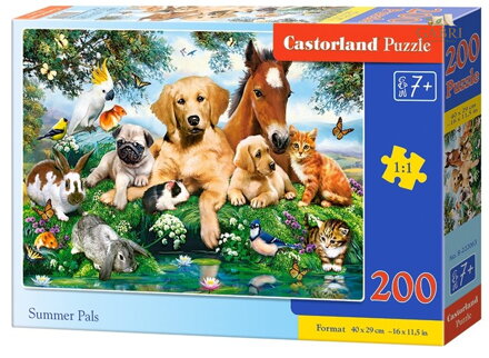 CASTORLAND Puzzle Letní přátelé 200 dílků