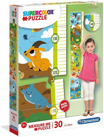 CLEMENTONI Puzzle metr Zvířátka 30 dílků
