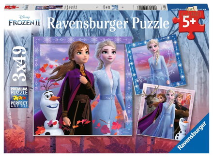 RAVENSBURGER Puzzle Ledové království 2: Cesta začíná 3x49 dílků