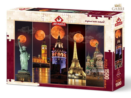 ART PUZZLE Puzzle Rudý měsíc 1500 dílků