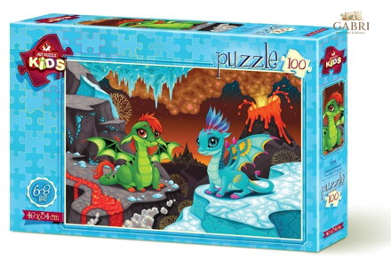 ART PUZZLE Puzzle Dráčci 100 dílků
