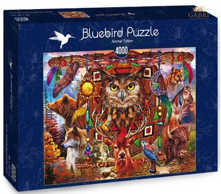 BLUEBIRD Puzzle Zvířecí totem 4000 dílků