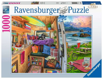RAVENSBURGER Puzzle Pohled z karavanu 1000 dílků