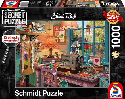 SCHMIDT Secret puzzle Šicí dílna 1000 dílků