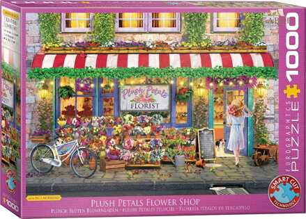 EUROGRAPHICS Puzzle Květinářství Plush Petals 1000 dílků