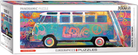 EUROGRAPHICS Panoramatické puzzle Barevný Volkswagen 1000 dílků