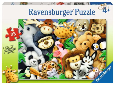 RAVENSBURGER Puzzle Plyšáci 35 dílků