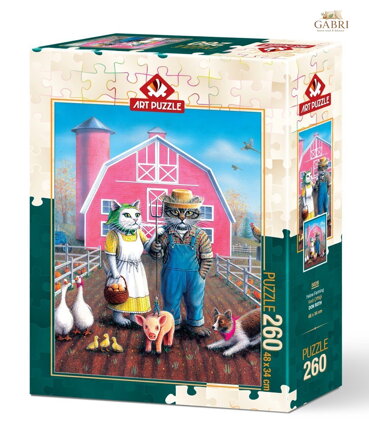 ART PUZZLE Puzzle Kočičí farmáři 260 dílků