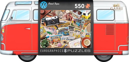 EUROGRAPHICS Puzzle v plechové krabičce Volkswagen Road Trip 550 dílků