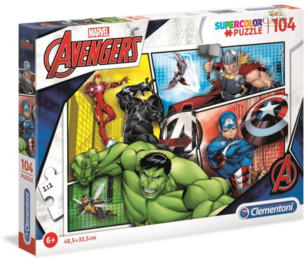 CLEMENTONI Puzzle Avengers 104 dílků