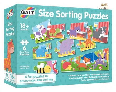 GALT Baby puzzle Kdo je větší a kdo menší 6x3 dílky
