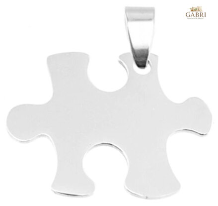 Ocelový přívěsek Puzzle (pravý)