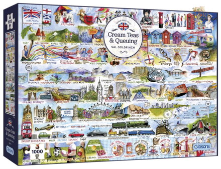 GIBSONS Puzzle Symboly Velké Británie 1000 dílků