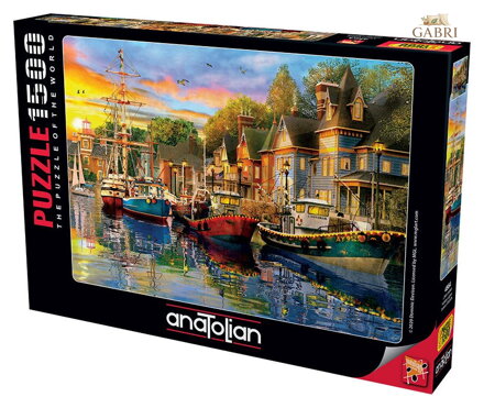 ANATOLIAN Puzzle Světla v přístavu 1500 dílků