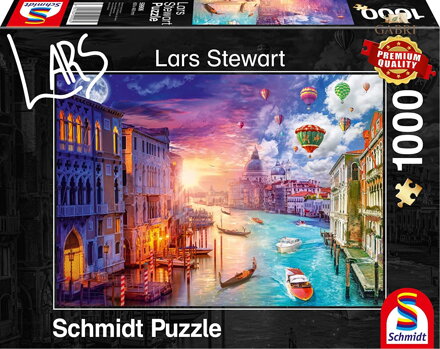 SCHMIDT Puzzle Den a noc: Benátky 1000 dílků