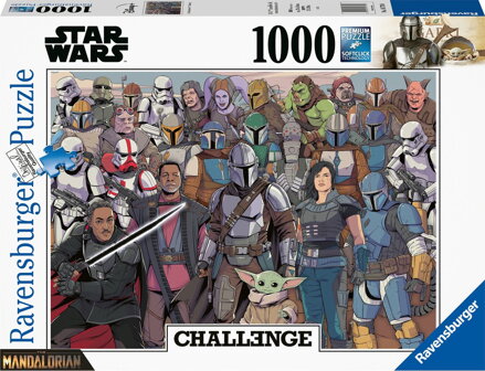 RAVENSBURGER Puzzle Challenge: Star Wars Baby Yoda 1000 dílků