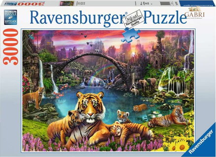 RAVENSBURGER Puzzle Tygři v ráji 3000 dílků