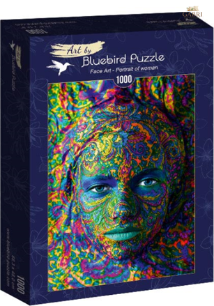 BLUEBIRD Puzzle Face Art: Portrét ženy 1000 dílků