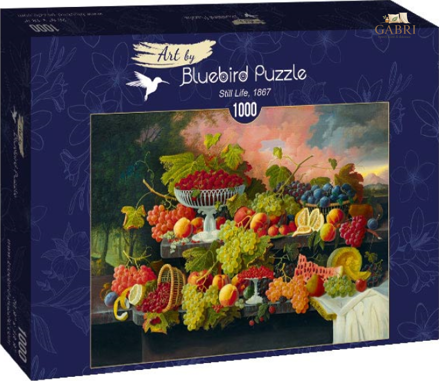 BLUEBIRD Puzzle Zátiší s ovocem a západem slunce 1000 dílků