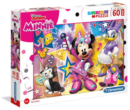 CLEMENTONI Puzzle Myška Minnie MAXI 60 dílků