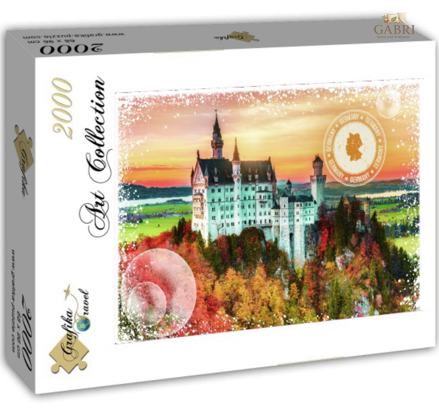 GRAFIKA Puzzle Cesta kolem světa: Německo 2000 dílků