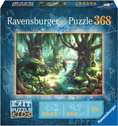 RAVENSBURGER Únikové EXIT puzzle Kids Kouzelný les 368 dílků