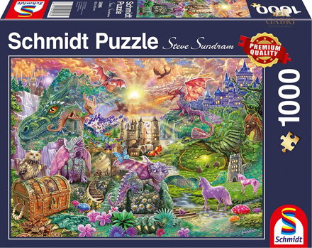 SCHMIDT Puzzle Začarované dračí království 1000 dílků