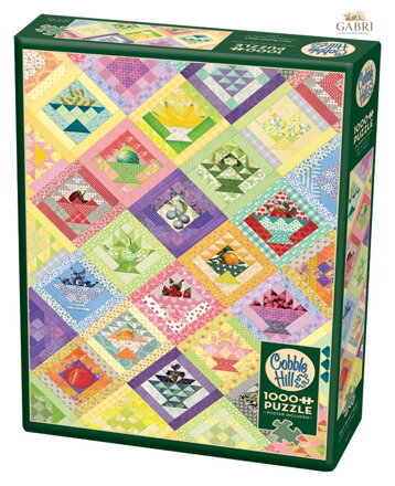 COBBLE HILL Puzzle Přikrývka s ovocnými košíky 1000 dílků