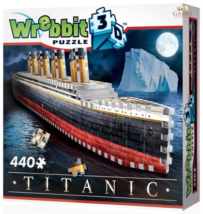 WREBBIT 3D 3D puzzle Titanic 440 dílků