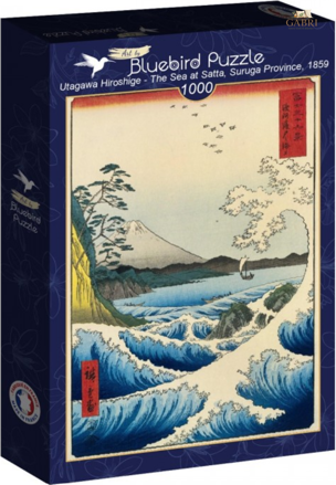 BLUEBIRD Puzzle Moře v Sattě, provincie Suruga (1859) 1000 dílků