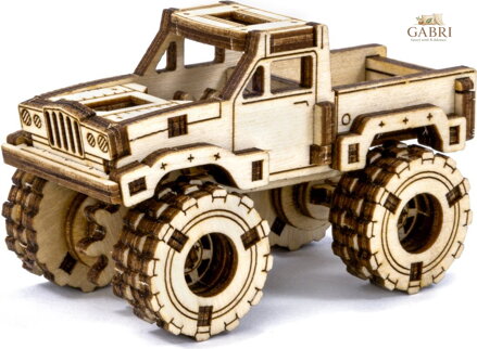 WOODEN CITY 3D puzzle Superfast Monster Truck č.3