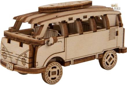 WOODEN CITY 3D puzzle Superfast Minibus Retro