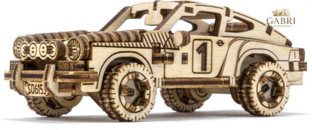WOODEN CITY 3D puzzle Superfast Rally Car č.4