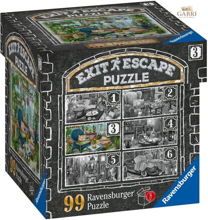 RAVENSBURGER Únikové EXIT puzzle Strašidelné sídlo 3: V zimní zahradě 99 dílků
