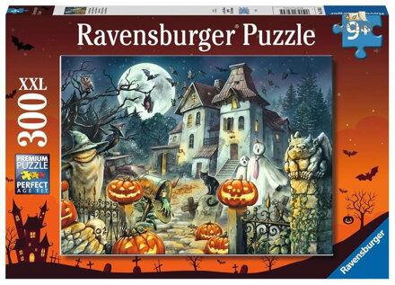 RAVENSBURGER Puzzle Halloweenský dům XXL 300 dílků