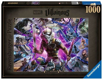 RAVENSBURGER Puzzle Marvel Villainous: Killmonger 1000 dílků
